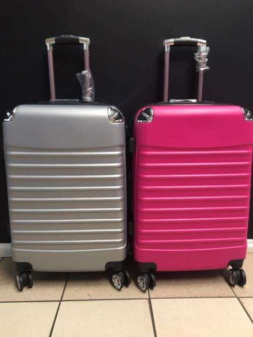 SET OF 2 LIGHTWEIGHT TRAVEL TROLLEY LUGGAGE SUITCASE