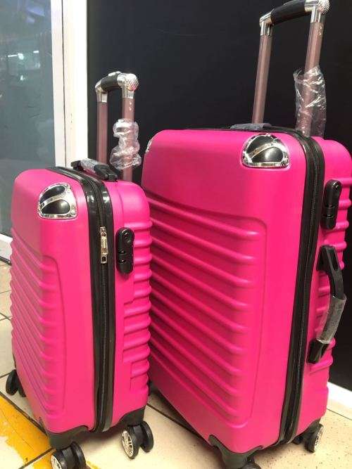 SET OF 2 LIGHTWEIGHT TRAVEL TROLLEY LUGGAGE SUITCASE