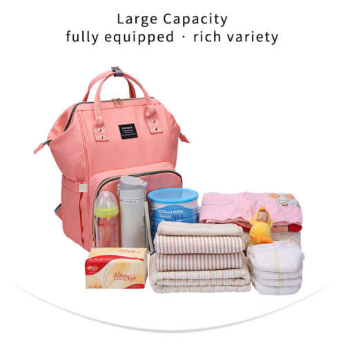 Large Capacity Waterproof Nappy Changing Bag