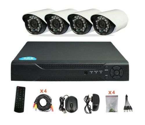 4 Channel Security Surveillance System With Internet & 3G Phone Viewing