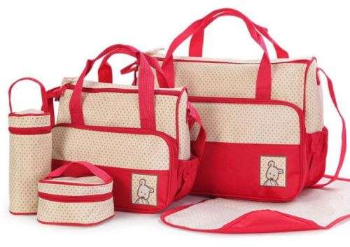 5 PCS/Set Multifunctional Nappy Bags - Assorted Colours