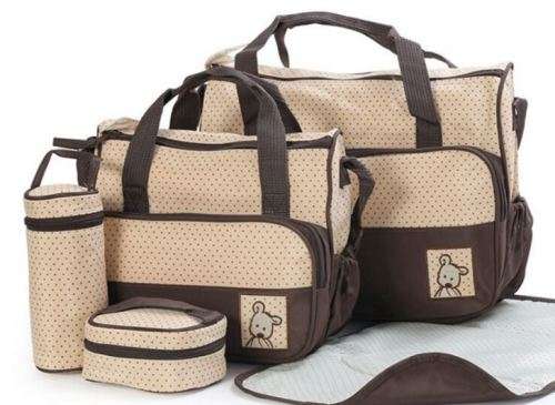 5 PCS/Set Multifunctional Nappy Bags - Assorted Colours