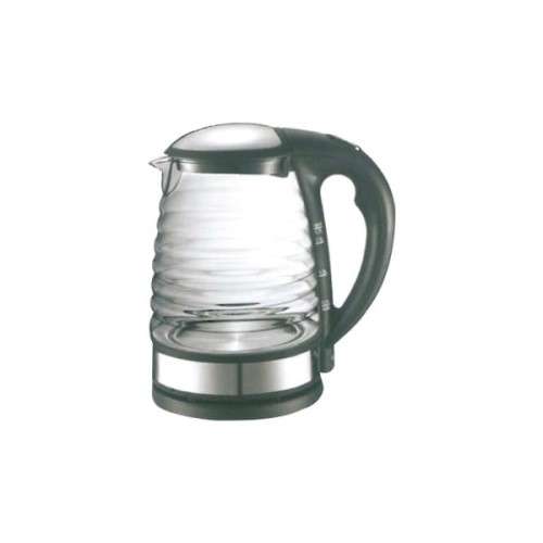 Sunbeam 1.7 Litre Ribbed Glass Kettle - Black