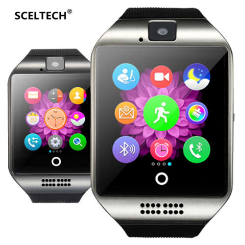 Bluetooth Smart Watch Q18 With Camera  Sync SMS Smartwatch Support SIM card and memory card