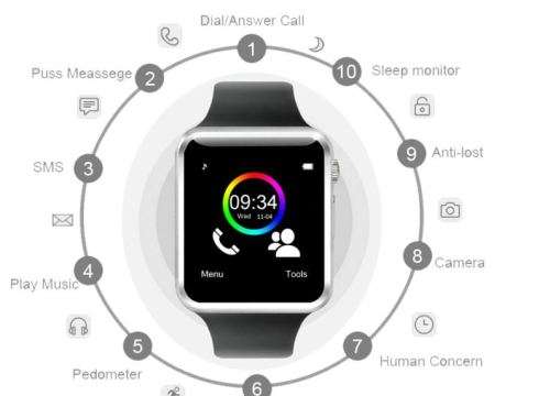 A1 WristWatch Bluetooth Smart Watch
