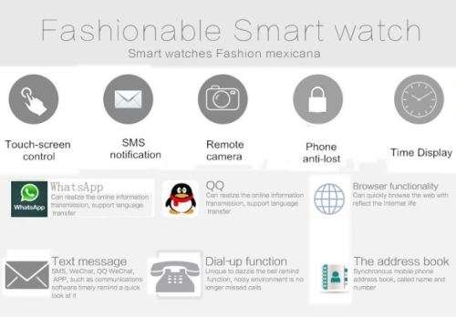 A1 WristWatch Bluetooth Smart Watch