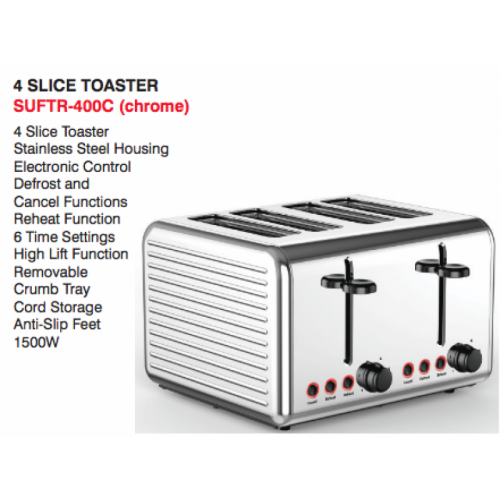 SUNBEAM ULTIMUM 4 SLICE TOASTER