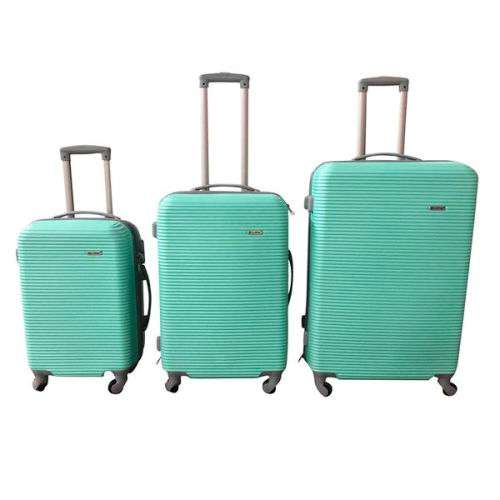 BLUE Star Set of 3 Lightweight Travel Luggage Suitcase