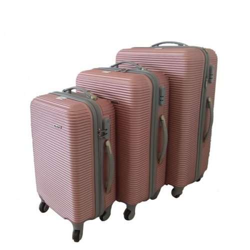 BLUE Star Set of 3 Lightweight Travel Luggage Suitcase