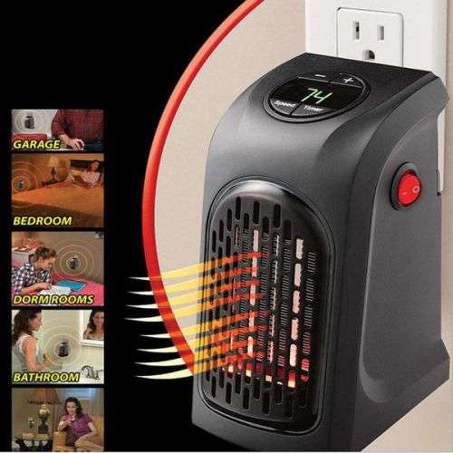 Portable Handy Warm Wall Outlet Warm Air Blower Mini Heater (400W)