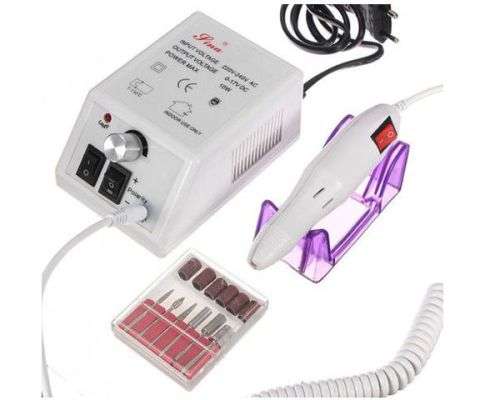 Professional Manicure & Pedicure Machine Kit - White