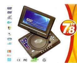 Portable Home DVD Player with 3D FM Radio 7.8''