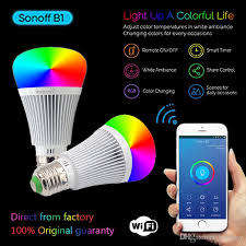 Smart LED Light - SONOFF B1 WiFi Smart Home Colorful Energy-saving Light Bulb