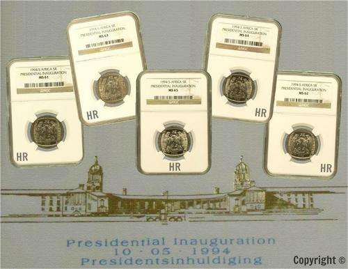 !!!1994 PRESIDENTIAL INAUGURATION!!! NGC graded MS61-MS65 Set only for R1 600