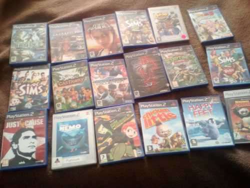 PLAYSTATION 2 CONSOLE BUNDLE WITH 19 GAMES