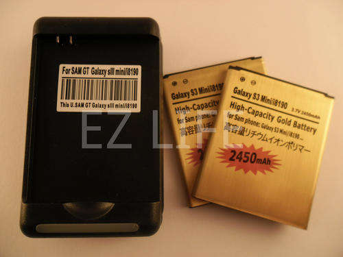 Samsung Galaxy S3 Mini charger + 2 battery
