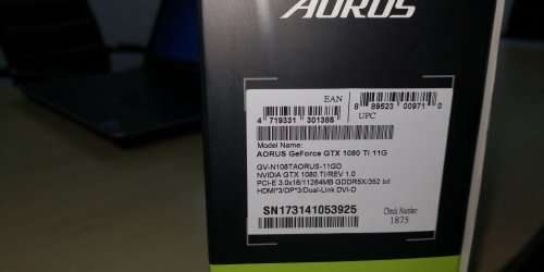 Aorus GTX1080ti 11GB