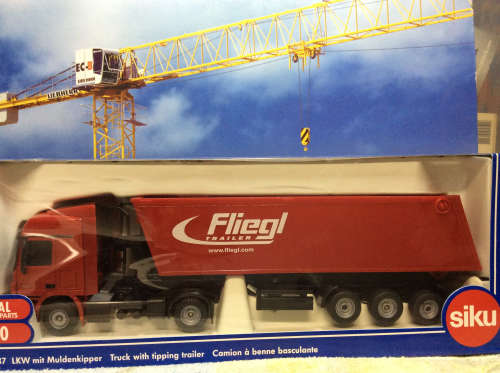 Siku MB Actros  Fliegl tipper trailer