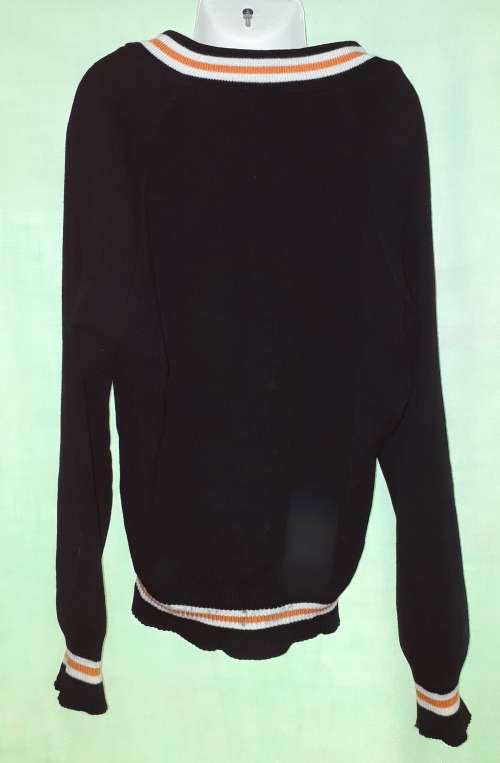 BOYS BLACK SCHOOL JERSEY - NO MAKE OR SIZE