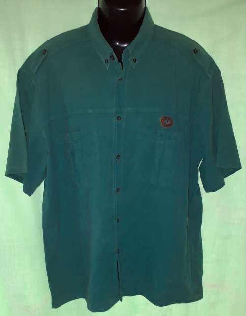 MENS GREEN SHIRT - MAKE: DOW JONES - SIZE: L