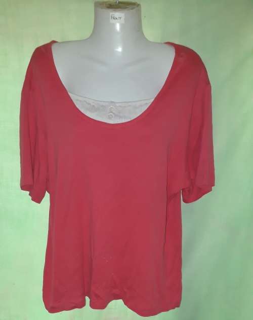 LADIES PINK/WHITE - MAKE: CASUAL COMFORT - SIZE: 24/26