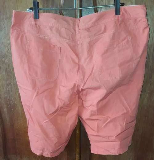 LADIES: ORANGE SHORTS - MAKE: WOOLWORTHS  - SIZE: 18
