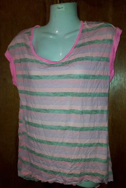COVID 19 SPECIAL! LADIES: PINK MULTI COLORED TOP - MAKE: INSYNC CASUAL - SIZE: M