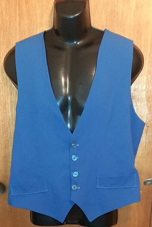 MENS - BLUE WAIST COAT - MAKE - NO MAKE - SIZE - NO SIZE