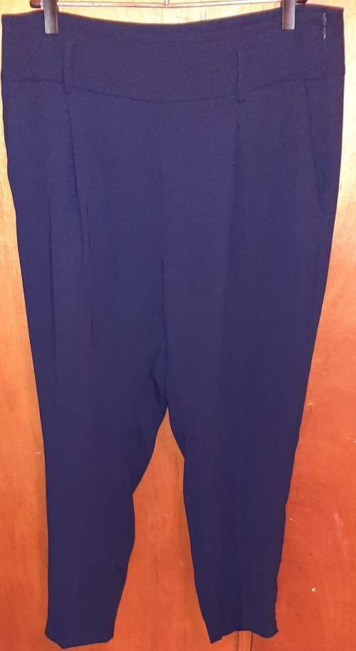LADIES - DARK BLUE PANTS - MAKE - ZARA - SIZE - XL