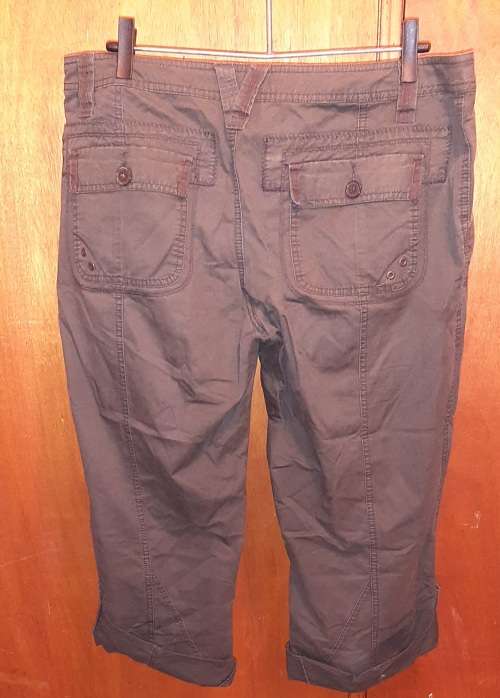 LADIES - BROWN PANTS - MAKE - WOOLWORTHS - SIZE - 14