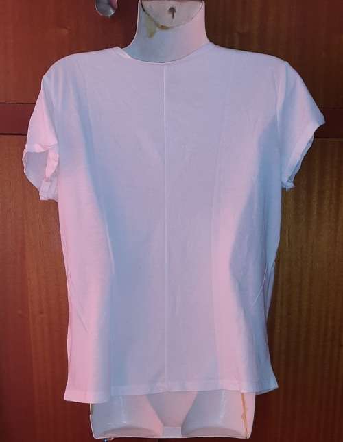 LADIES - WHITE T-SHIRT - MAKE - FIX - SIZE - S