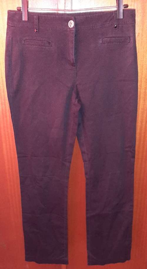 LADIES - DARK BLUE PANTS - MAKE - MERIEN HALL - SIZE - 12