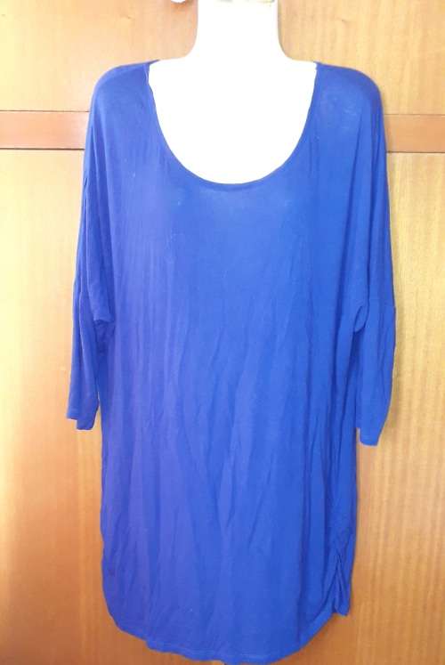 LADIES - BLUE TOP - MAKE - WOOLWORTHS - SIZE - L