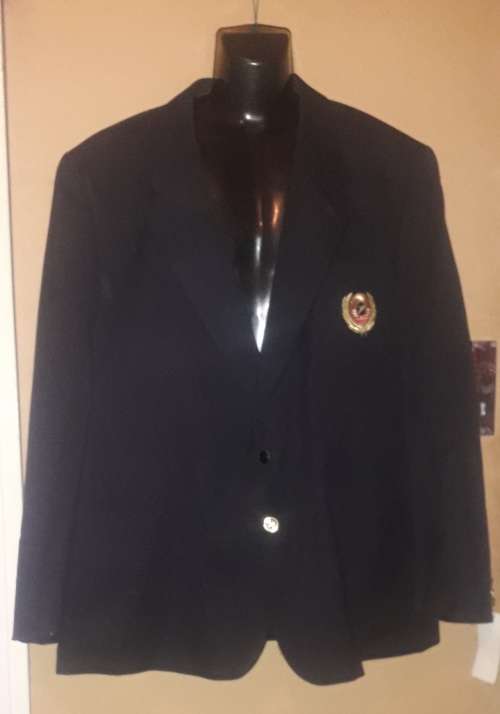 Mens - Black SAA Jacket - Make - SAA SAL  - Size - long to fit chest 127cm-50