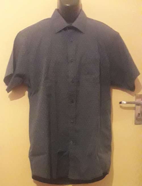 Mens - Grey and White Shirt - Make - Rock and Edge - Size - XL-17-17half