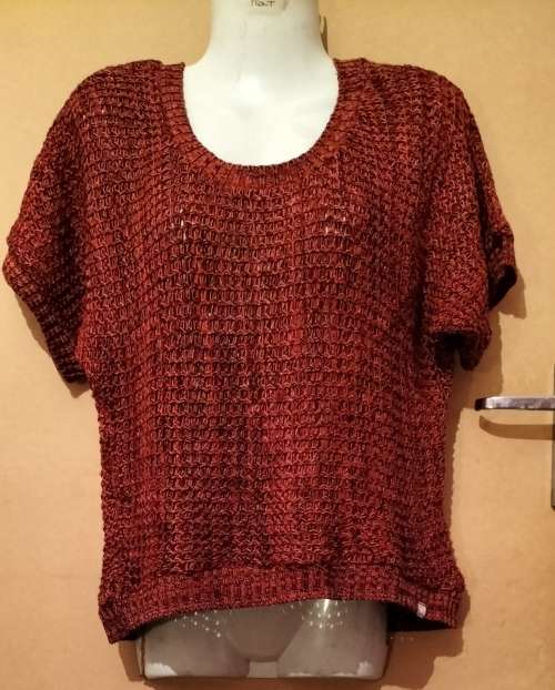Ladies - Multicolored Knitted Top - Make - Instinct - Size - L