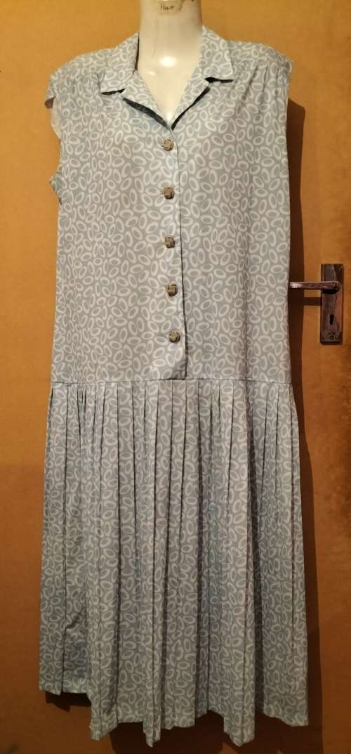 Ladies - Blue & White Dress - Make - Lora Fashions - Size - 12