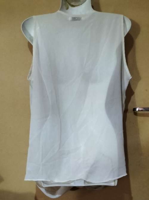 Ladies - Thin White Top - Make - Ewan Mel Fashion - Size - XXXL