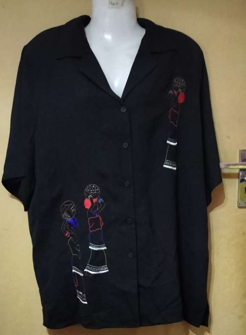 Ladies - Black Blouse - Make - Caviar - Size - 20