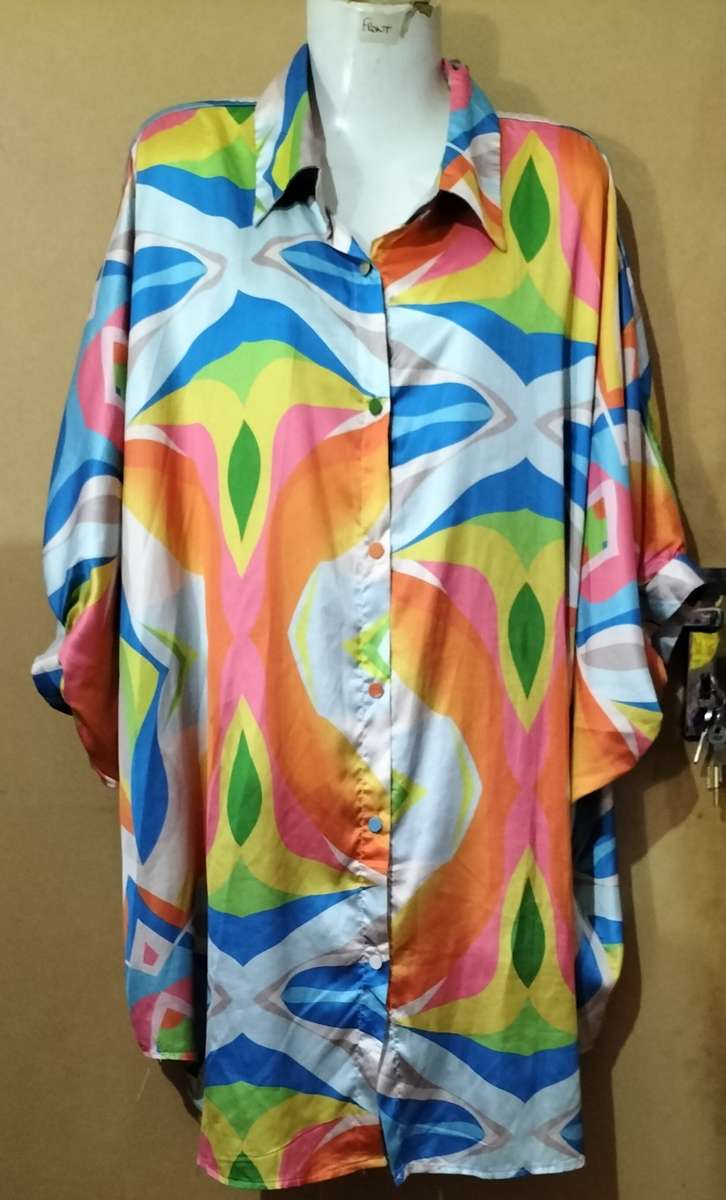 Ladies - Multicolored Blouse - Make - Le Couture - Size - XL