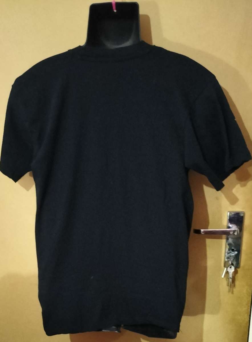 Mens - Black T-Shirt - Make - Fox - Size - 2XL