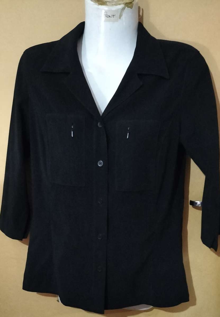Ladies - Black Blouse - Make - Hennes - Size - 34