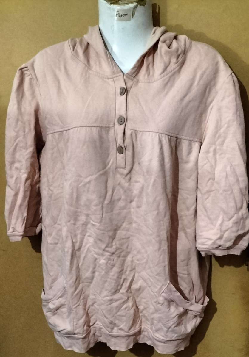 Ladies - Peach Hoodie Top - Make - Insync - Size - 38