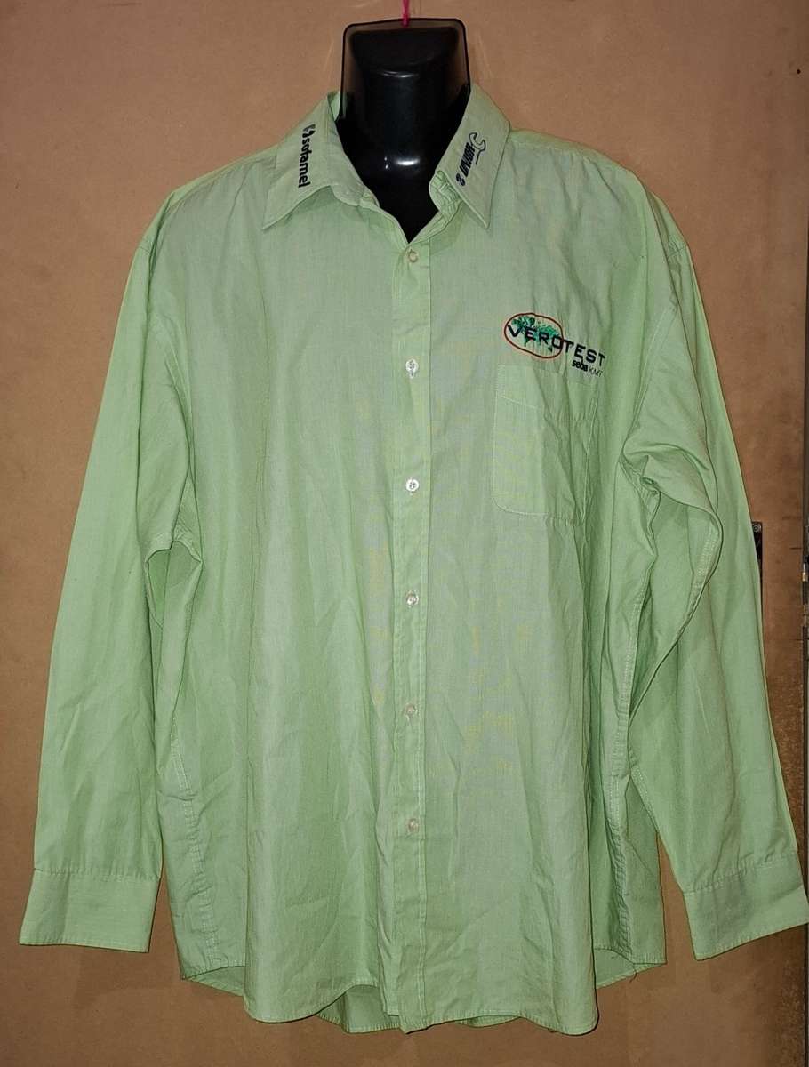 Mens - Green Shirt - Make - Barron - Size - 2XL
