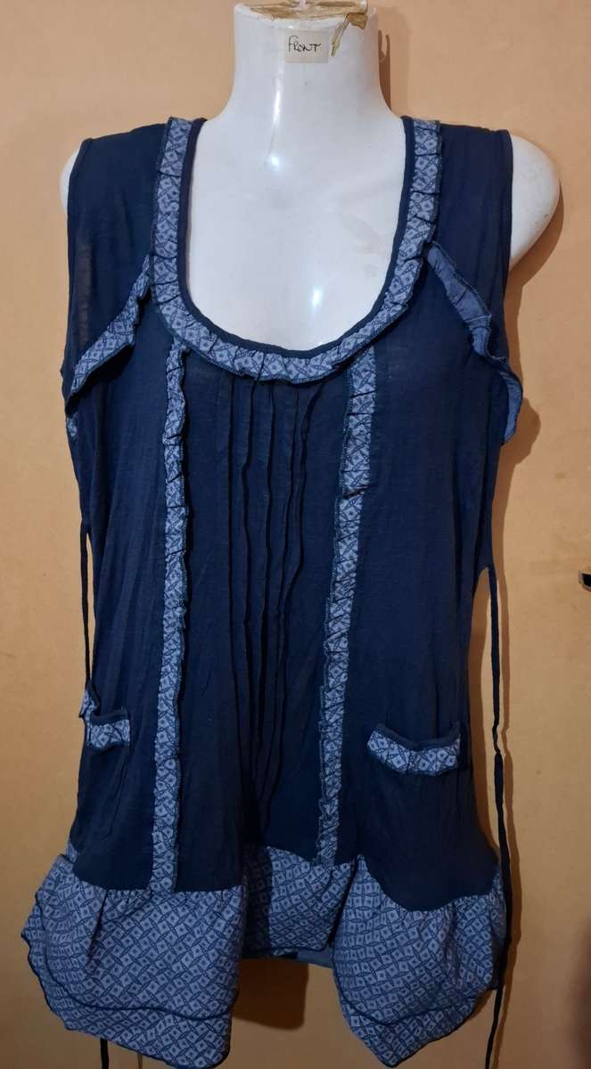 Ladies - Short Multicolored Dress or Top - Make - Olive De Olive - Size - XL