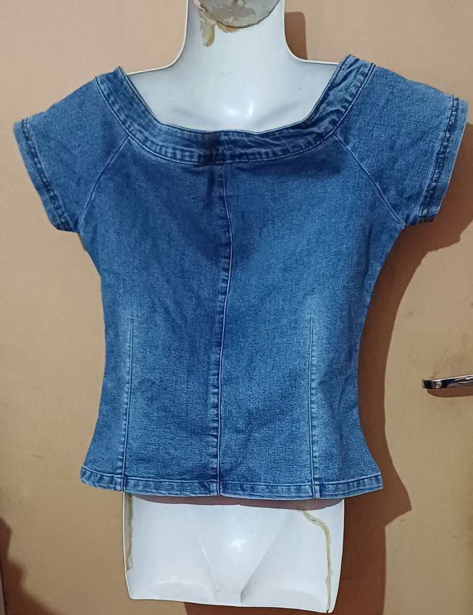 Ladies - Blue Denim Blouse - Make - Loxion Kuloa - Size - 36