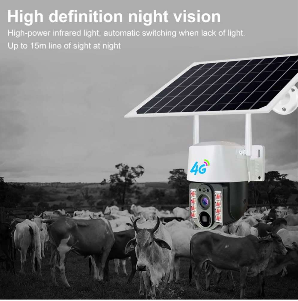 V380 VRT-VC3-G 4G Solar Powered Wifi Camera