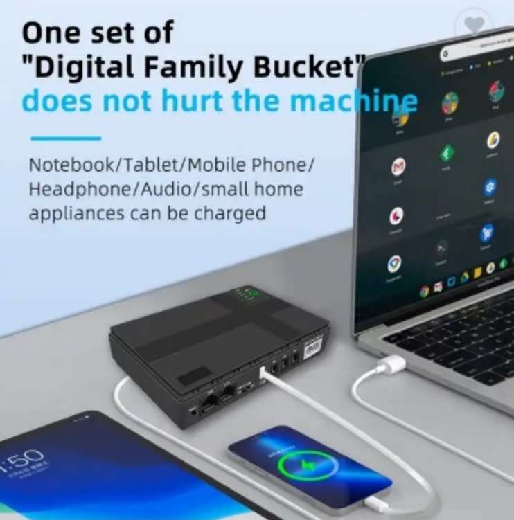 Mini Portable DC UPS 10400 mAh