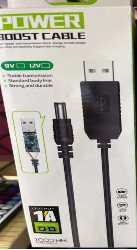 USB Boost Line Power Supply Module 5V To 12V Power Cable