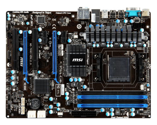 MSI 970A-G46 AM3+ AMD 970GX Motherboard Plus Cooler Master cavalier Case